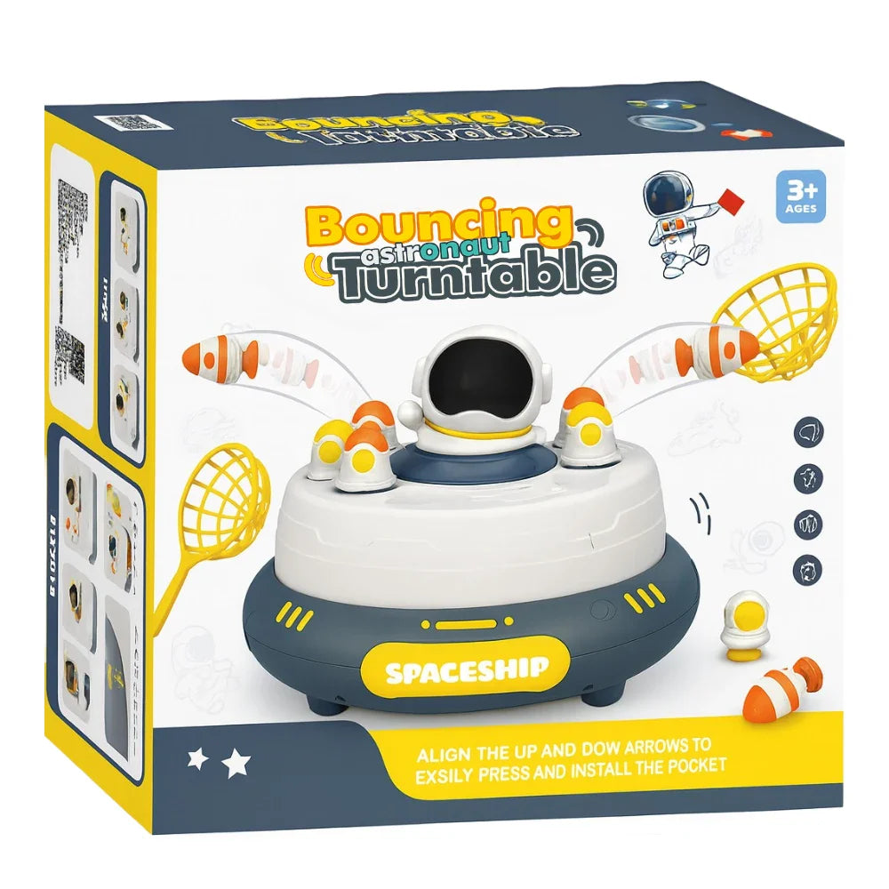 Juego De Mesa Captura Astronauta Saltador Infantil Giratorio