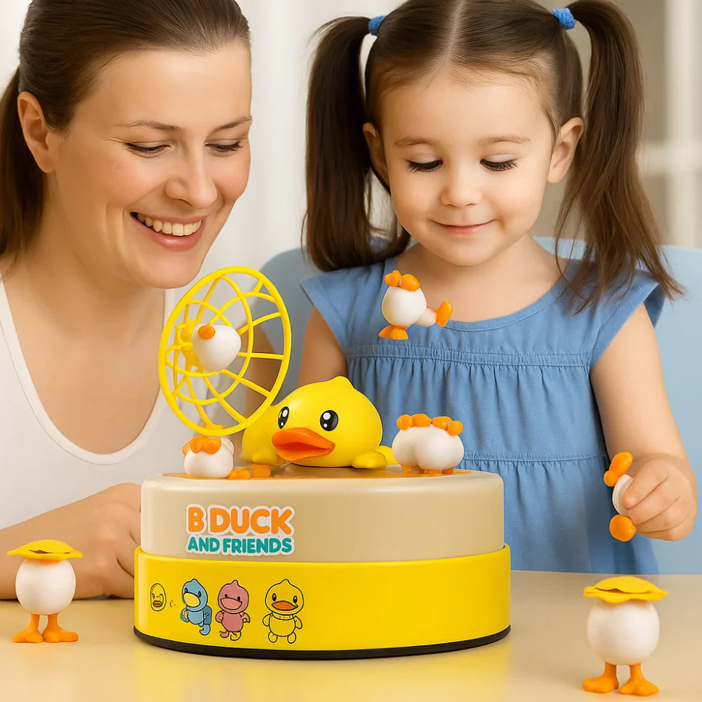 Juego De Mesa Captura Patitos Saltador Infantil Giratorio