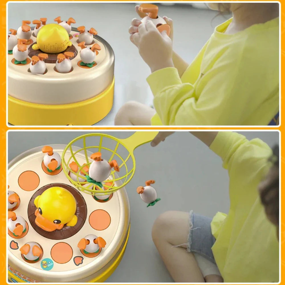 Juego De Mesa Captura Patitos Saltador Infantil Giratorio