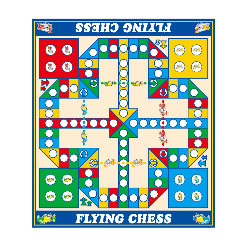 Juego De Mesa Ludo Grande Entretenimiento Tapete Didactico