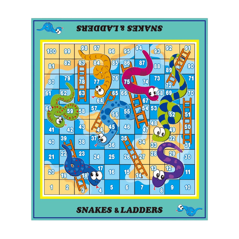 Juego Ludo y Serpientes y Escaleras Alfombra De Entretencion