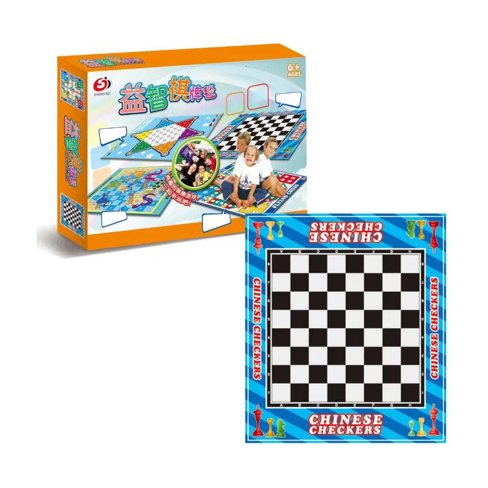 Juego Tablero Ajedrez Alfombra De Entretención Niños