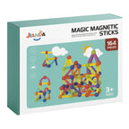 Juego Varillas de Construccion Magnetico Didactico 164 Piezas