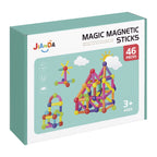 Juego Varillas De Construccion Magnetico Didactico 46 Piezas