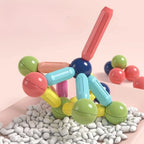 Juego Varillas De Construccion Magnetico Didactico 46 Piezas
