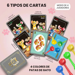 Juego de Mesa Cats Catch Mice Habilidad y Reaccion Rapida
