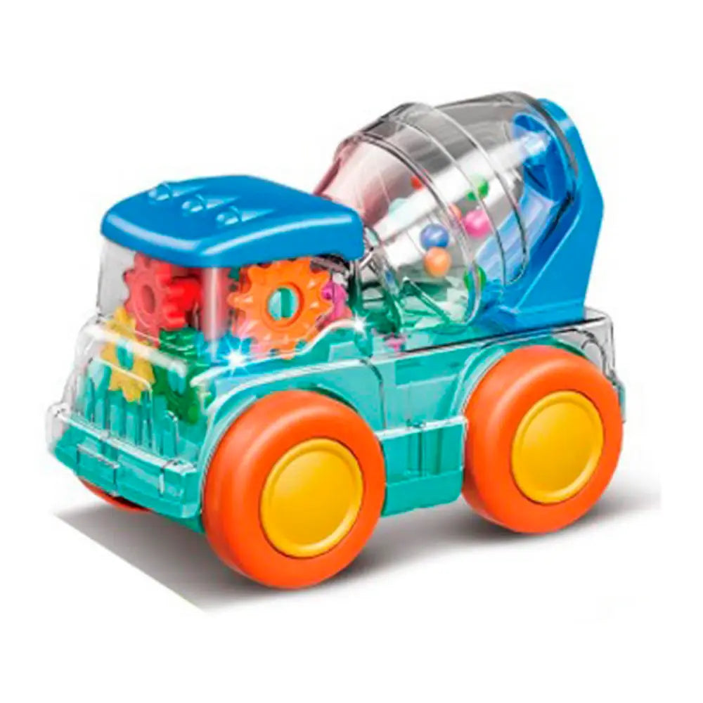 Juguete Maquina Camión De Construcción Transparente Musical - Fliperex