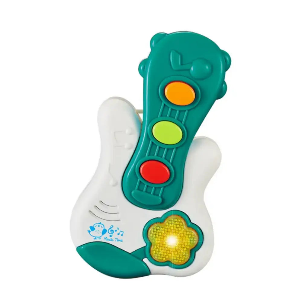 Juguete Piano Musical Con Luces Sonidos Forma Guitarra Bebe - Fliperex