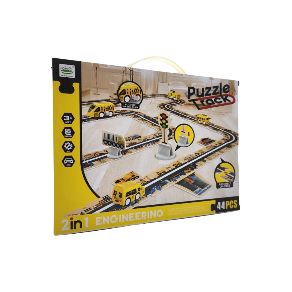 Juguete Pista De Autos Puzzle 44 Piezas Infinitas Formas - Fliperex