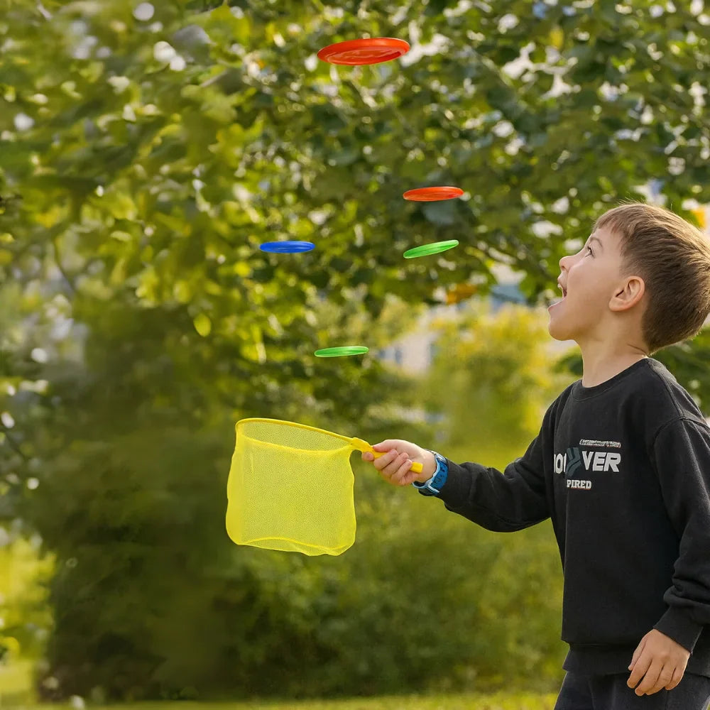 Juguete Lanzador de Discos Voladores Frisbee Dinosaurio