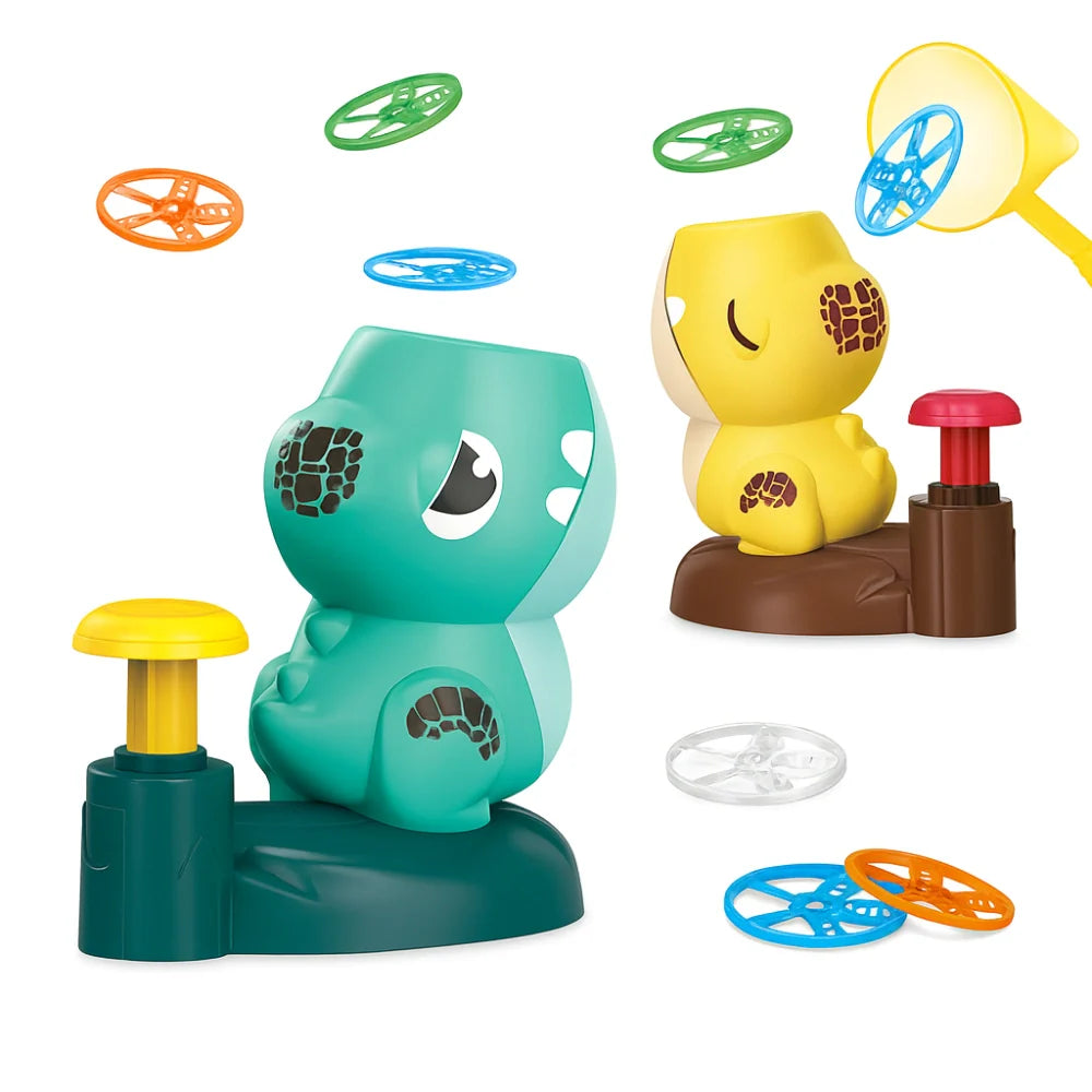 Juguete Lanzador de Discos Voladores Frisbee Dinosaurio