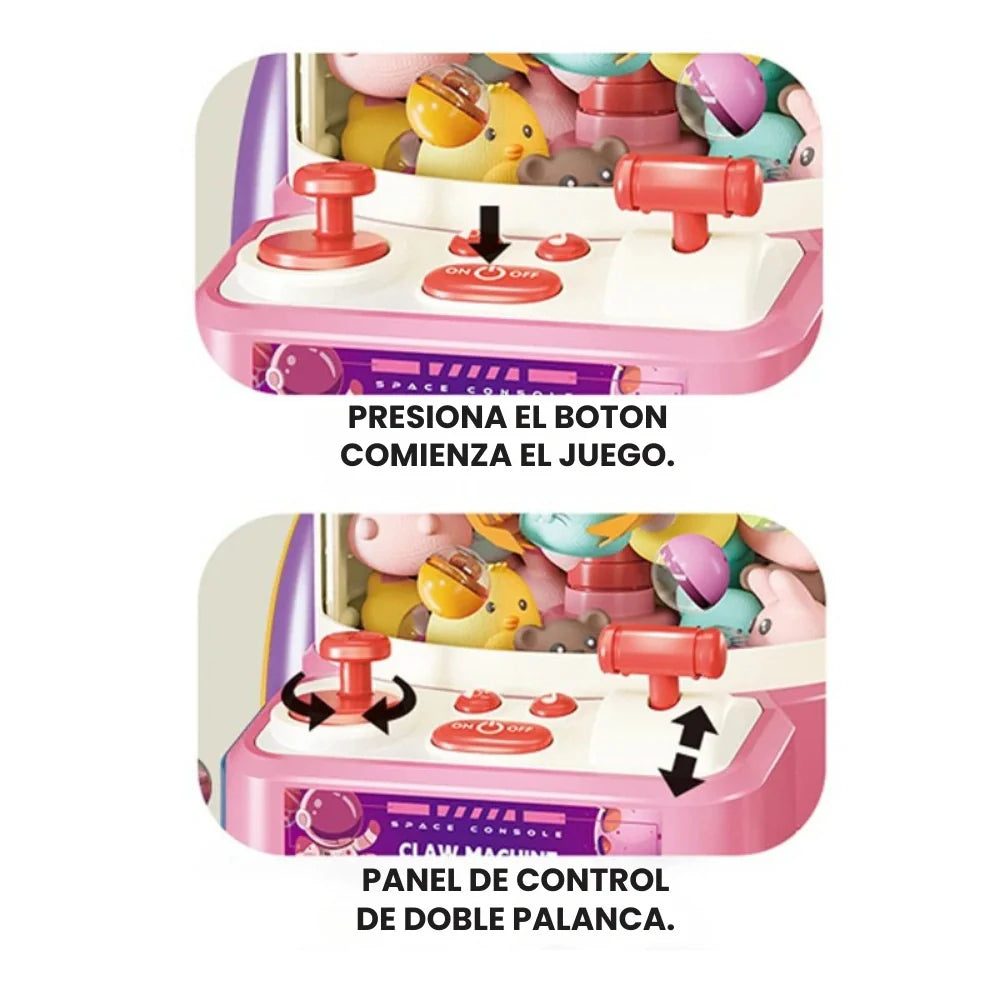 Juguete Maquina De Peluche Garra Premio Claw Machine Rosada