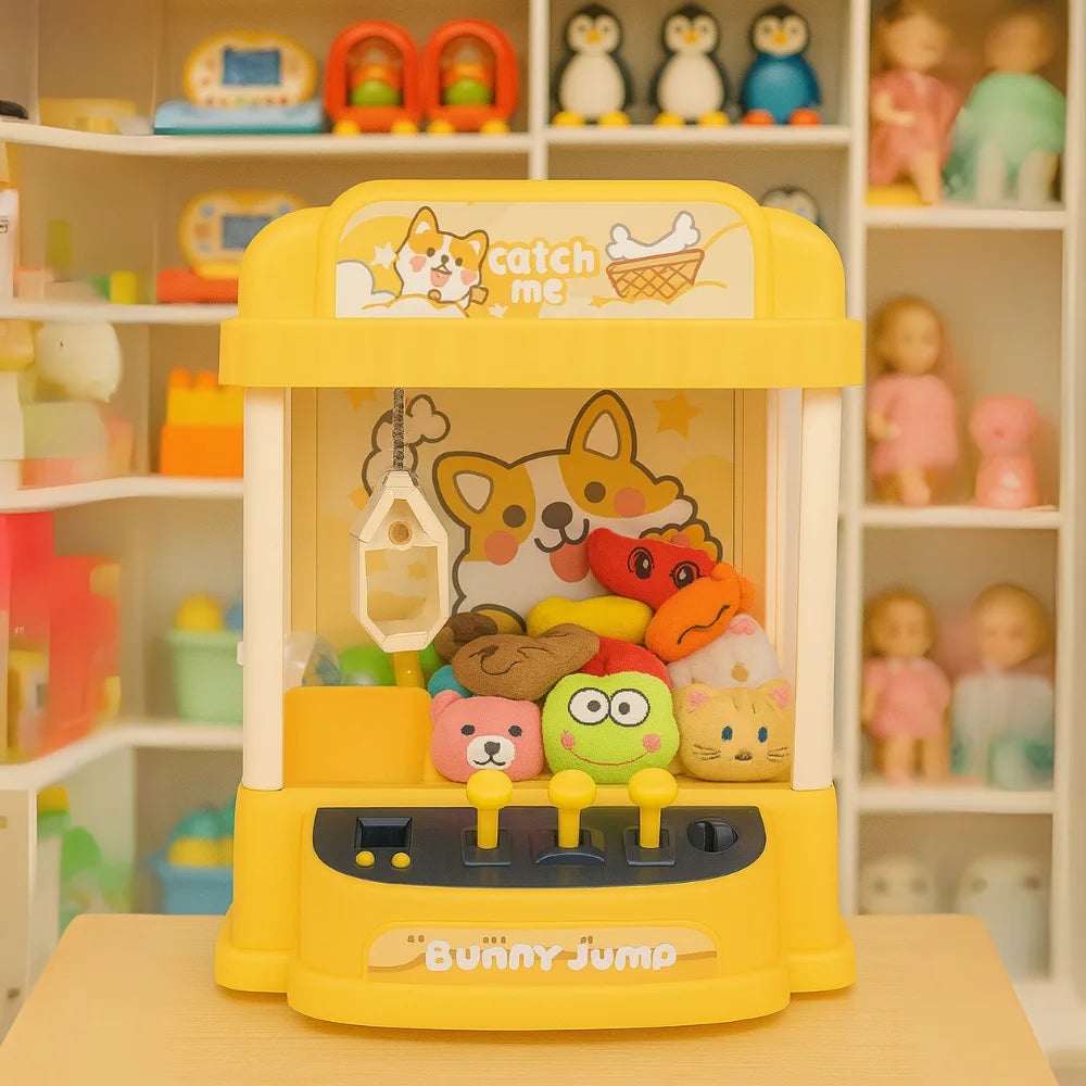 Juguete Mini Maquina Saca Peluche Garra Cute Claw Machine