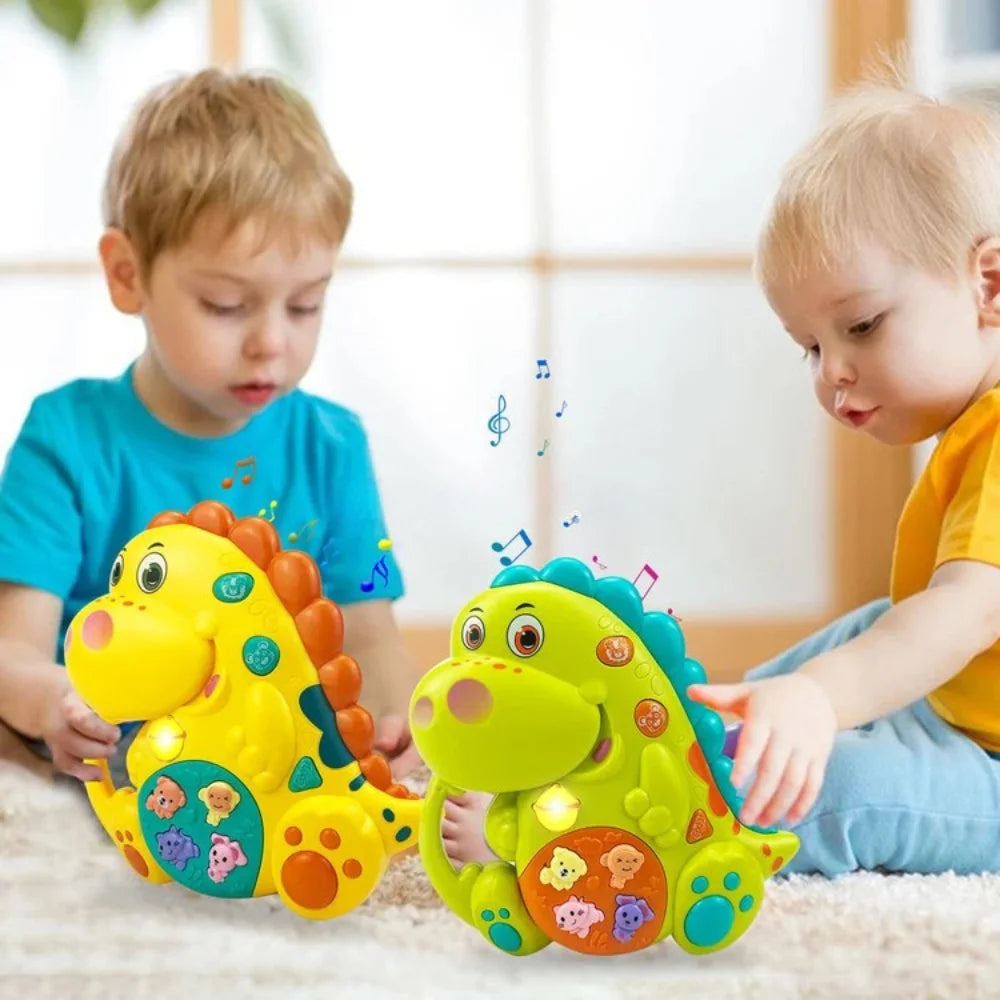 Juguete Piano Musical Con Luces Sonidos Animales Dinosaurio