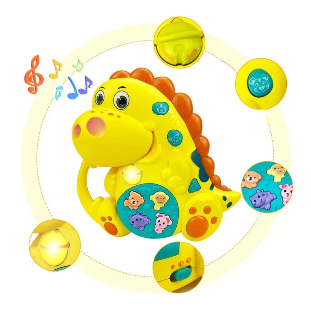 Juguete Piano Musical Con Luces Sonidos Animales Dinosaurio