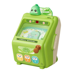 Juguete Pinball Infantil Dinosaurio Verde Kawaii Arcade Mini