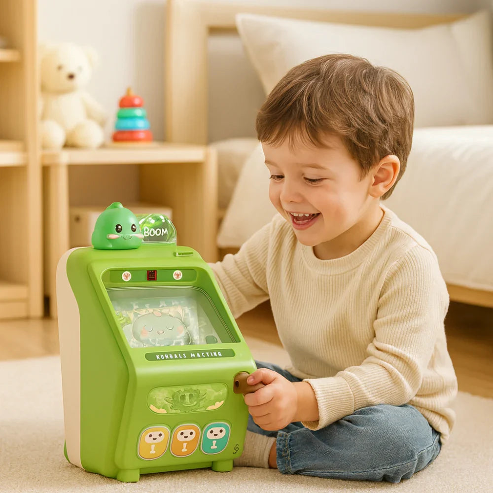 Juguete Pinball Infantil Dinosaurio Verde Kawaii Arcade Mini
