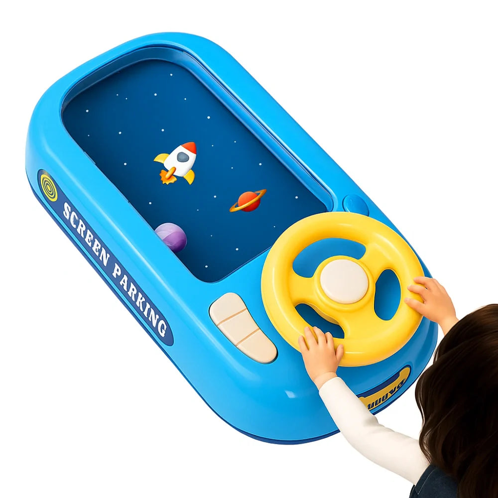 Juguete Simulador de Manejo Para Niños Con Volante Y Pista