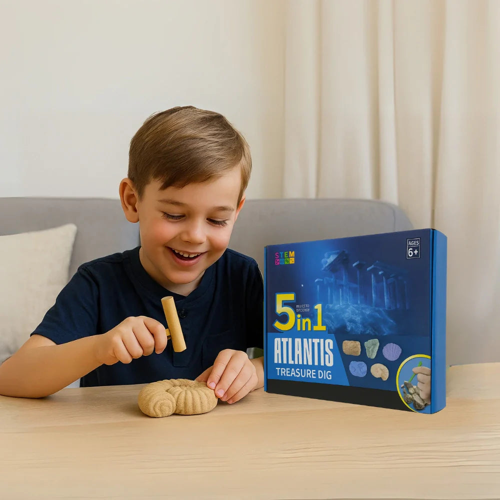 Kit De Excavación Atlantis 5 En 1 Juguete Educativo Infantil