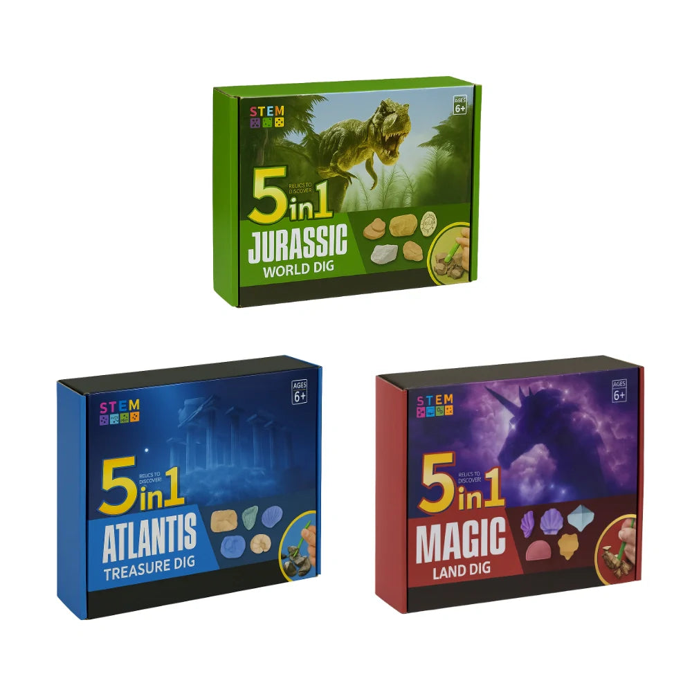 Kit De Excavación Magic 5 En 1 Juguete Educativo Infantil