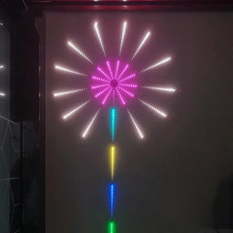 Kit Luces Fuegos Artificiales Rgb Decoracion Navidad Led