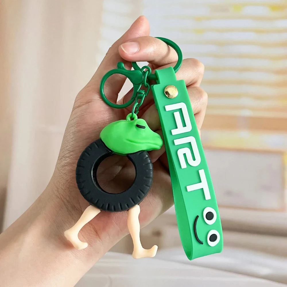 Llavero Colgante De Goma Brainrot Boneca Ambalabu