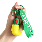 Llavero Colgante De Goma Brainrot Chimpanzini Bananini