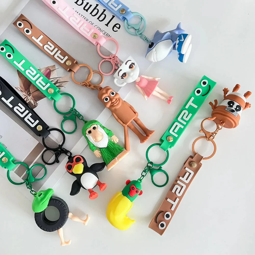 Llavero Colgante De Goma Brainrot Tralalero Tralala