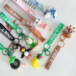 Llavero Colgante De Goma Italian Brainrot Fruli Frula