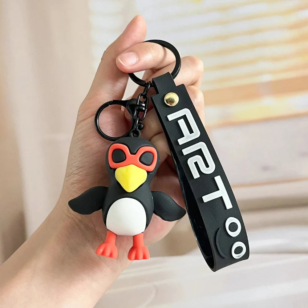 Llavero Colgante De Goma Italian Brainrot Fruli Frula