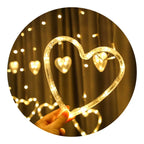 Luces Navideñas Solares Led Corazones Decoracion Navidad - Fliperex