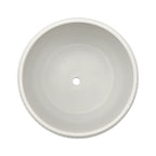 Macetero De Ceramica Blanco Mate Lineas Decorativas Maceta M