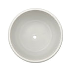 Macetero De Ceramica Blanco Mate Lineas Decorativas Maceta S