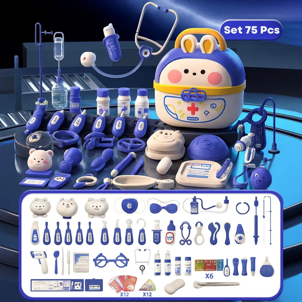 Maletin Medico Infantil Set Doctor Con 75 Piezas Juguete