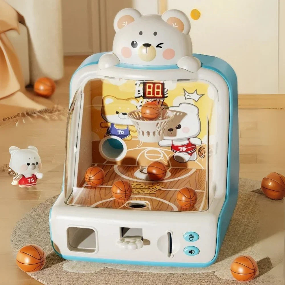 Maquina Arcade Infantil Mini Juego Baloncesto Con Fichas