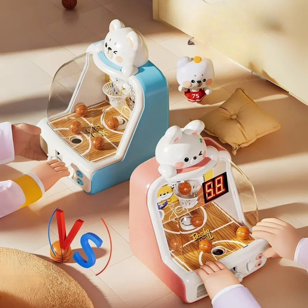 Maquina Arcade Infantil Mini Juego Baloncesto Con Fichas