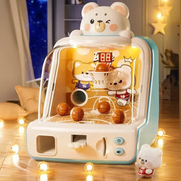 Maquina Arcade Infantil Mini Juego Baloncesto Con Fichas