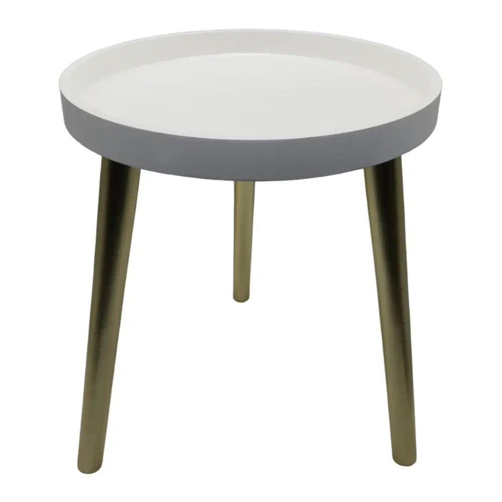 Mesa De Centro Redonda Lateral Salon Mesa De Centro Blanca - Fliperex