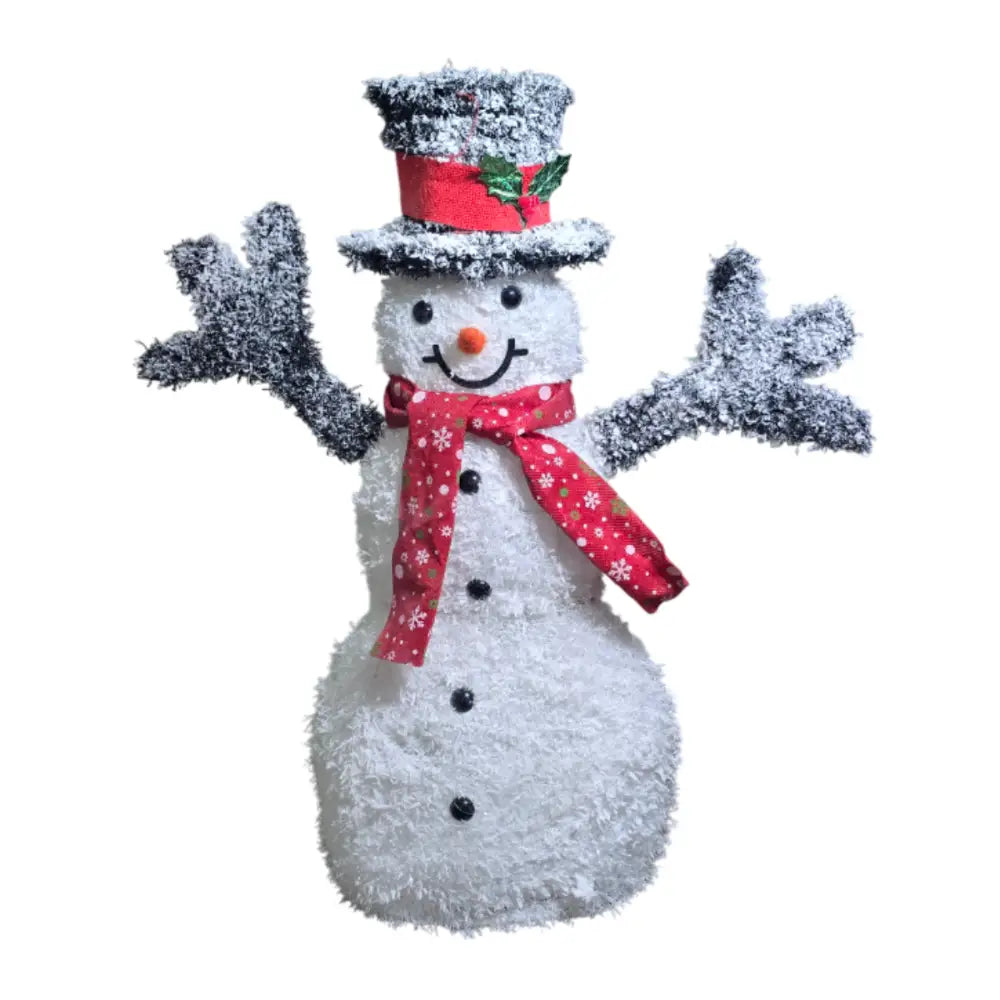 Muñeco De Nieve Navideño De Navidad Luz Led Calida 70 CM - Fliperex