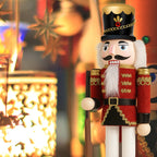 Muñeco Cascanueces Madera 30 Cm Adorno Navideño Decorativo