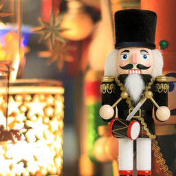 Muñeco Cascanueces Madera 30 Cm Adorno Navideño Decorativo