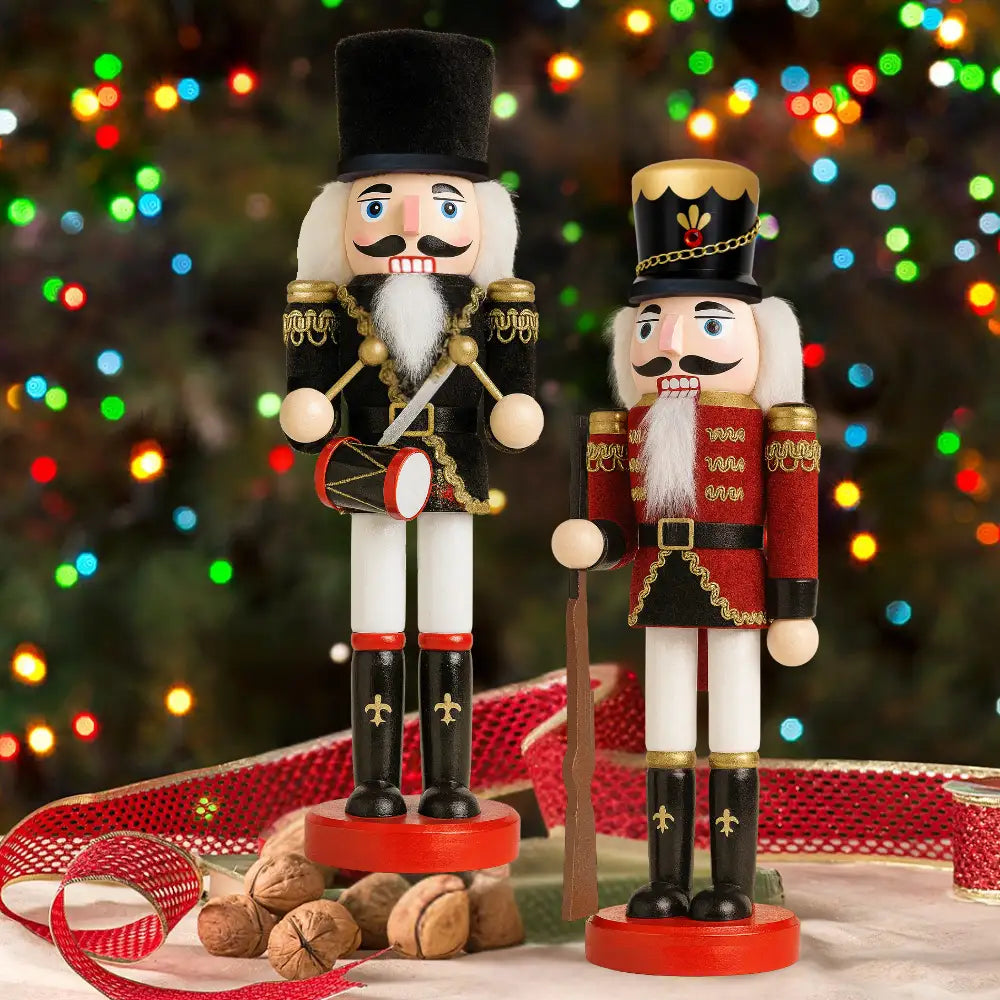 Muñeco Cascanueces Madera 30 Cm Adorno Navideño Decorativo