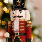 Muñeco Cascanueces Madera 30 Cm Adorno Navideño Decorativo