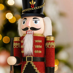 Muñeco Cascanueces Madera 30 Cm Adorno Navideño Decorativo