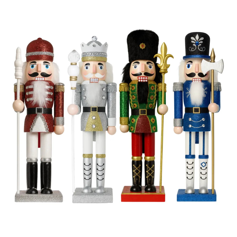 Muñeco Cascanueces Madera 40 Cm Adorno Navideño Decorativo