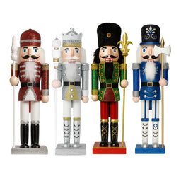 Muñeco Cascanueces Madera 40 Cm Adorno Navideño Decorativo