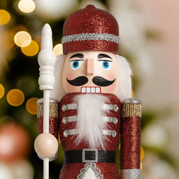 Muñeco Cascanueces Madera 40 Cm Adorno Navideño Decorativo