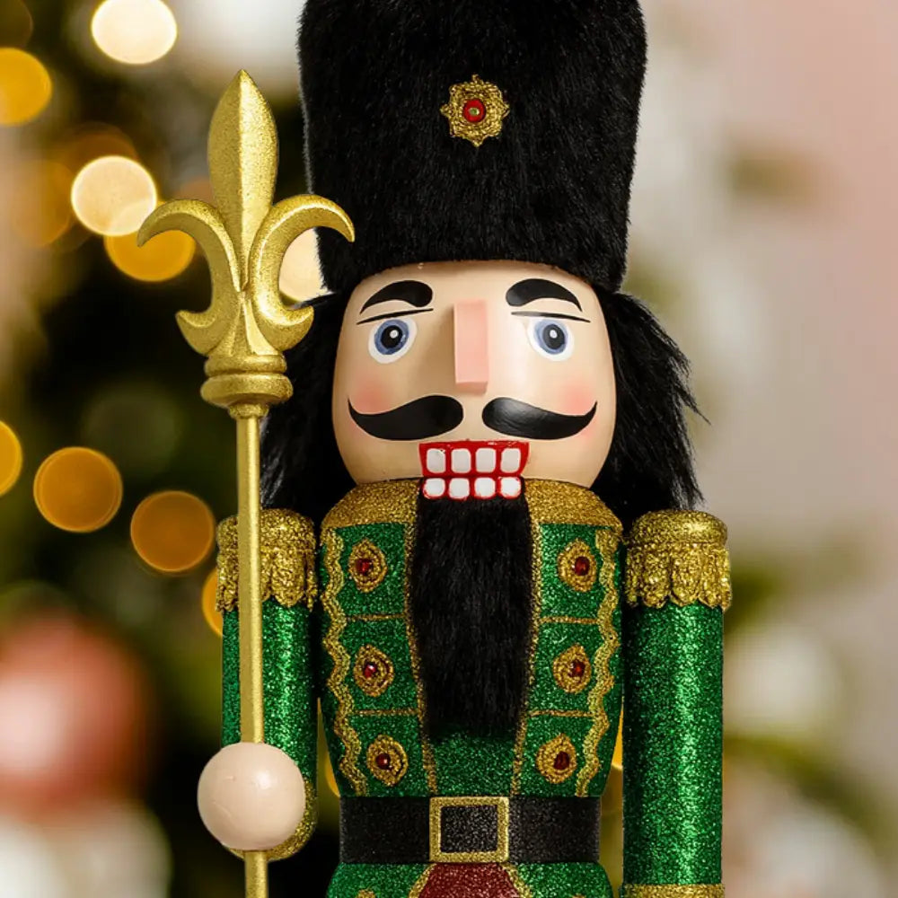 Muñeco Cascanueces Madera 40 Cm Adorno Navideño Decorativo