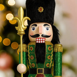 Muñeco Cascanueces Madera 40 Cm Adorno Navideño Decorativo