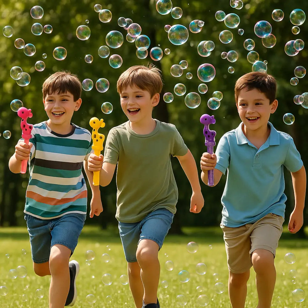 Pack 12 Lanza Burbujas Juguete Infantil Para Niño Cumpleaños